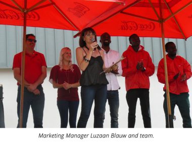 Marketing manager Luzaan Blauw and team.